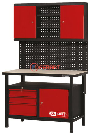 Pracovný stôl s 3 zásuvkami a 1 dverami, v 840 x š 1200 x h 600 mm