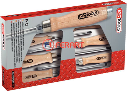ERGOTORQUE WOODmax súprava rázových skrutkovačov, 6-dielna