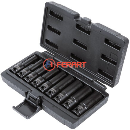 1/2" súprava silových nástrčných orechov Torx-E, 9 ks, E10-E24