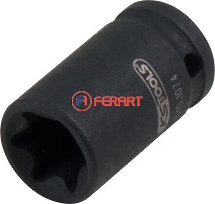1/4" silový nástrčný orech Torx-E, krátky, E12