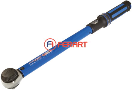 Momentový kľúč s račňou 1/2" ERGOTORQUE®precision, otočné tlačidlo, 10-100 Nm