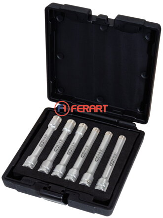 1/2" súprava nástrčných orechov Torx-E, 6 ks, E10-E20