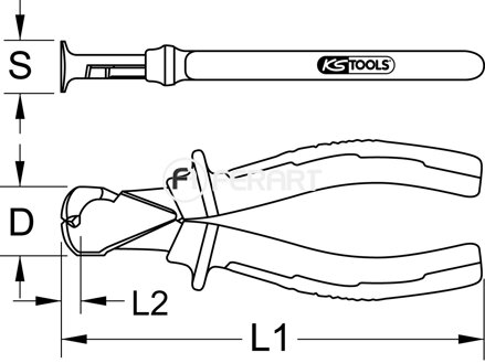 ERGOTORQUE štípacie kliešte, 160mm