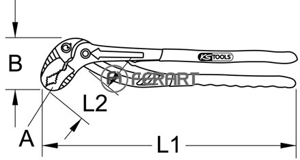 Kliešte na vodné čerpadlo "Quattro Grip" 320mm