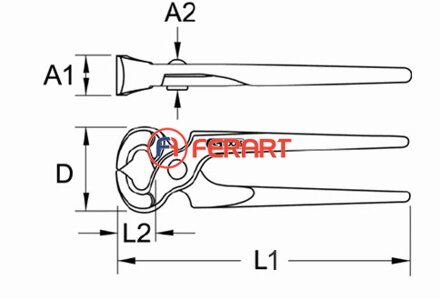 Kliešte pre mechanikov, 250mm