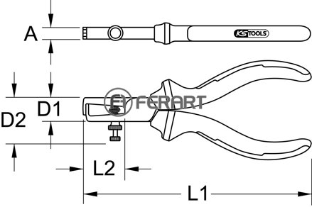 ERGOTORQUE VDE odizolovacie kliešte, 160mm