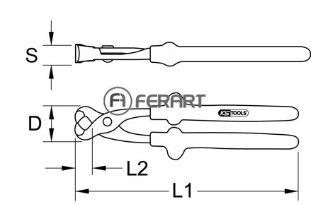 CLASSIC 1000V kliešte pre mechanikov, 250mm