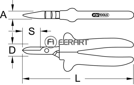 CLASSIC 1000V elektrikárske kliešte, 180mm