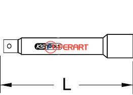 1/2" izolované predĺženie, 125mm