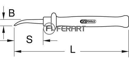 Izolovaný nôž na rezanie papiera, 210mm