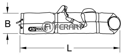 Ochranná taška pre izolačnú rohožku, 1000mm