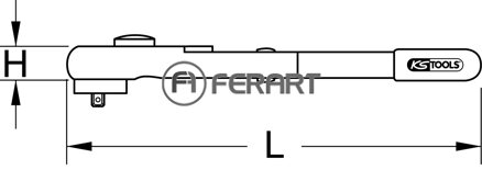 1/2" momentový kľúč, 2-27Nm