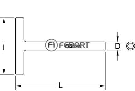 1/4" izolovaný nástrčkový kľúč s T-rukoväťou, 160mm