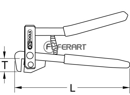 Mini odsádzacie kliešte, 220mm