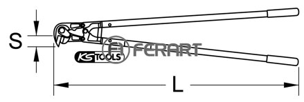 Odrezávač výstužných rohoží, 820 mm