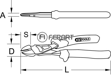 ULTIMATEplus silový odstrihovač, 180mm