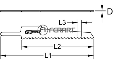 List do šabľovej píly na rezanie kriviek, CV, 150mm, 4,2mm, súprava 5 ks