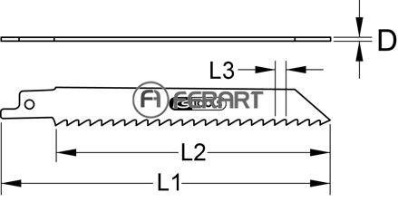 List do šabľovej píly, CV, 150mm, 4,2mm, súprava 5 ks