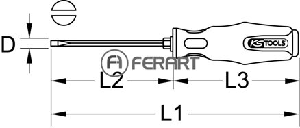 ERGOTORQUEmax krížový skrutkovač, 3,5mm