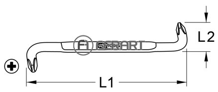 Zahnutý skrutkovač PH2-PH3