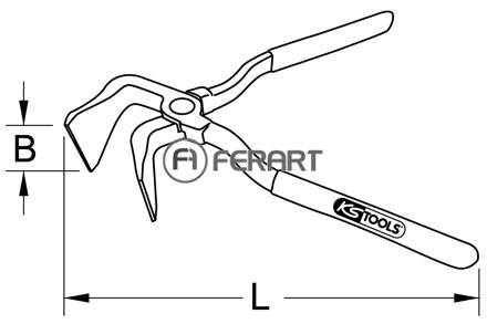 Ohýbacie kliešte, 760 mm