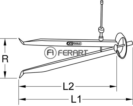 Presné pružinové dutinové kružidlo, 144mm