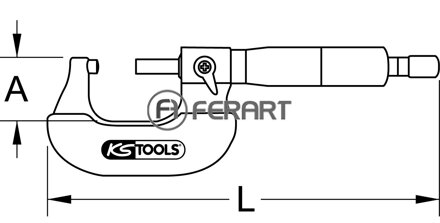 Strmeňový mikrometer, 25-50 mm