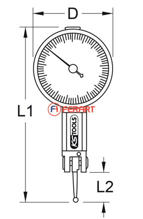 Presné stopky s nastavením nuly, 0-0,8mm