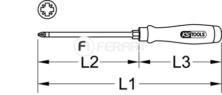 ERGOTORQUE WOODmax rázový skrutkovač, PZ1