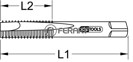 HSS Co prerezávací závitník M, M12x1,75