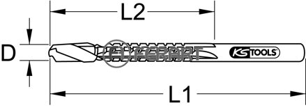 HSS frézovací vrták, 6mm