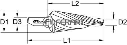 HSS vrták do oceľového plechu so špirálovou drážkou, Ø 5-20mm