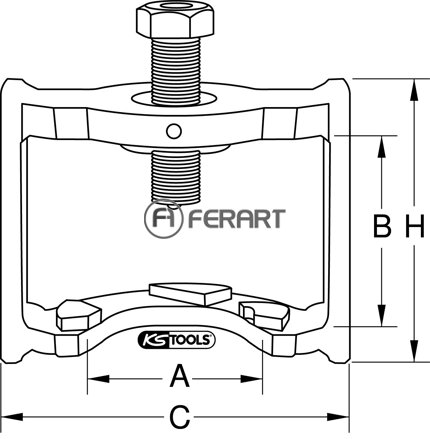 Sťahovák pákového ovládača bŕzd, BPW, 160mm