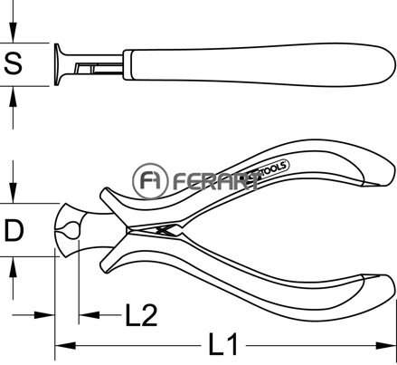 Štípacie kliešte na jemnú mechaniku, 110mm