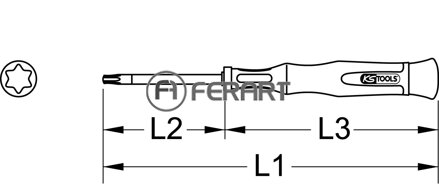 Skrutkovač na jemnú mechaniku Torx, T6