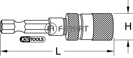 1/4" magnetický držiak na bity s nastavením hĺbky