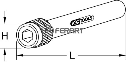 1/4" magnetický rýchlovýmenný držiak na bity, 150mm