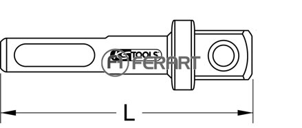 3/8" SDS nástrčný orech, 60mm