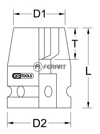 Silový nástrčný orech Torx E28 x 90 mm