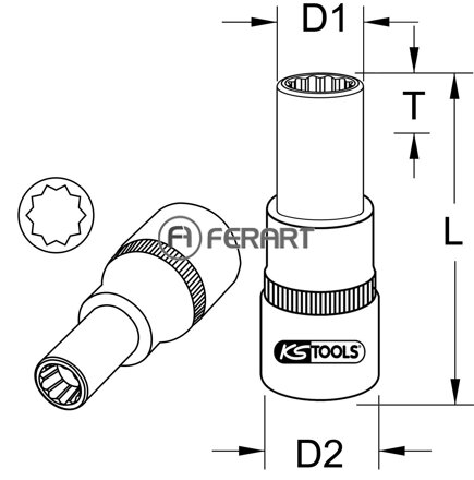 OZ špeciálny nástrčný orech na hliníkové disky pre viacdielne OZ-disky, 8 mm