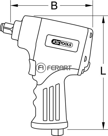 1/2" miniMONSTER vysokovýkonný pneumatický nárazový uťahovač 1 390 Nm s ochranným puzdrom