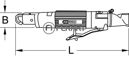 Pneumatická karosárska malá dierovacia píla SlimPOWER, 170 mm