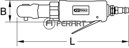 Pneumatická prepínacia miniračňa 1/2" SlimPOWER 34 Nm