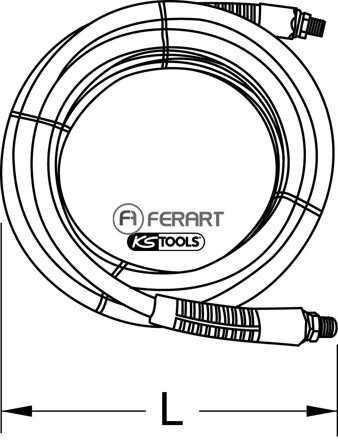 PU tlakovzdušná hadica, Ø 9x12mm