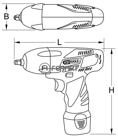 1/2'' akumulátorový nárazový uťahovač, 402Nm, 2 000 ot./min, 18V, bez akumulátora a nabíjačky