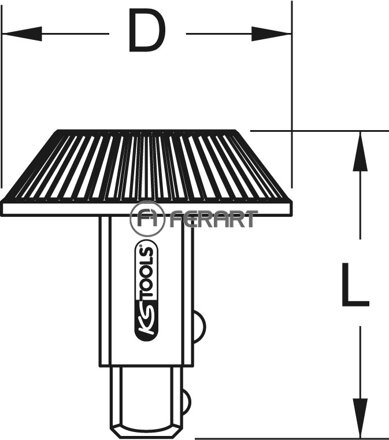 3/4"+1" vymeniteľný štvorhran s otočnou hlavičkou