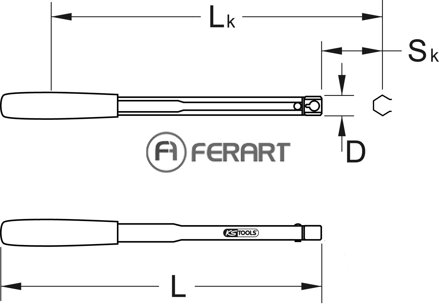9x12mm ERGOTORQUE®precision nástrčný momentový kľúč, 1-25Nm