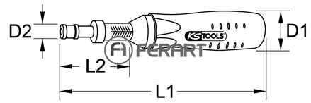 Momentový skrutkovač 1/4", 10-60 cNm
