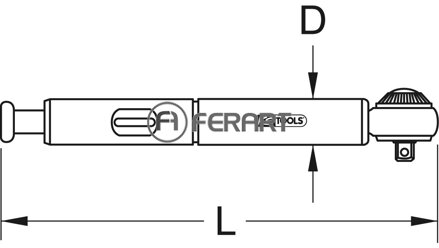 1/4" mini momentový kľúč, 3-15Nm