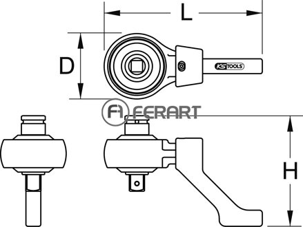 Znásobovač uťahovacieho momentu 3/4" x 1", 2700Nm